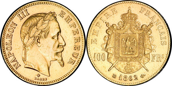 Avers et revers — 100-francs-or-napoleon-iii