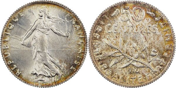 Avers et revers — 50-centimes-semeuse