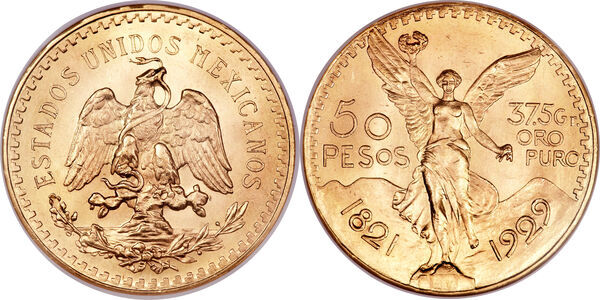 Avers et revers — 50-pesos-or