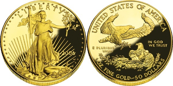 Avers et revers — american-gold-eagle-1oz
