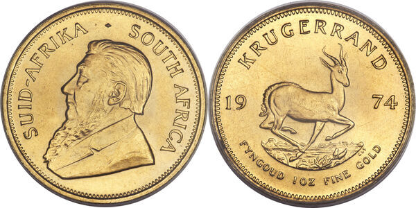 Avers et revers — krugerrand-1-oz
